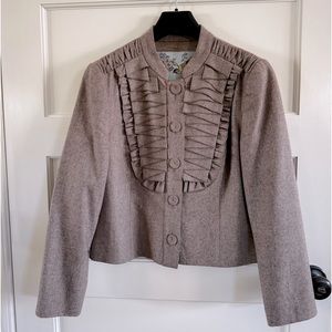 EUC Anthropologie ruffled jacket